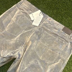 RARE NWT Robert Graham “Benson” Suede Velvet Camouflage Pants Jeans Size 38